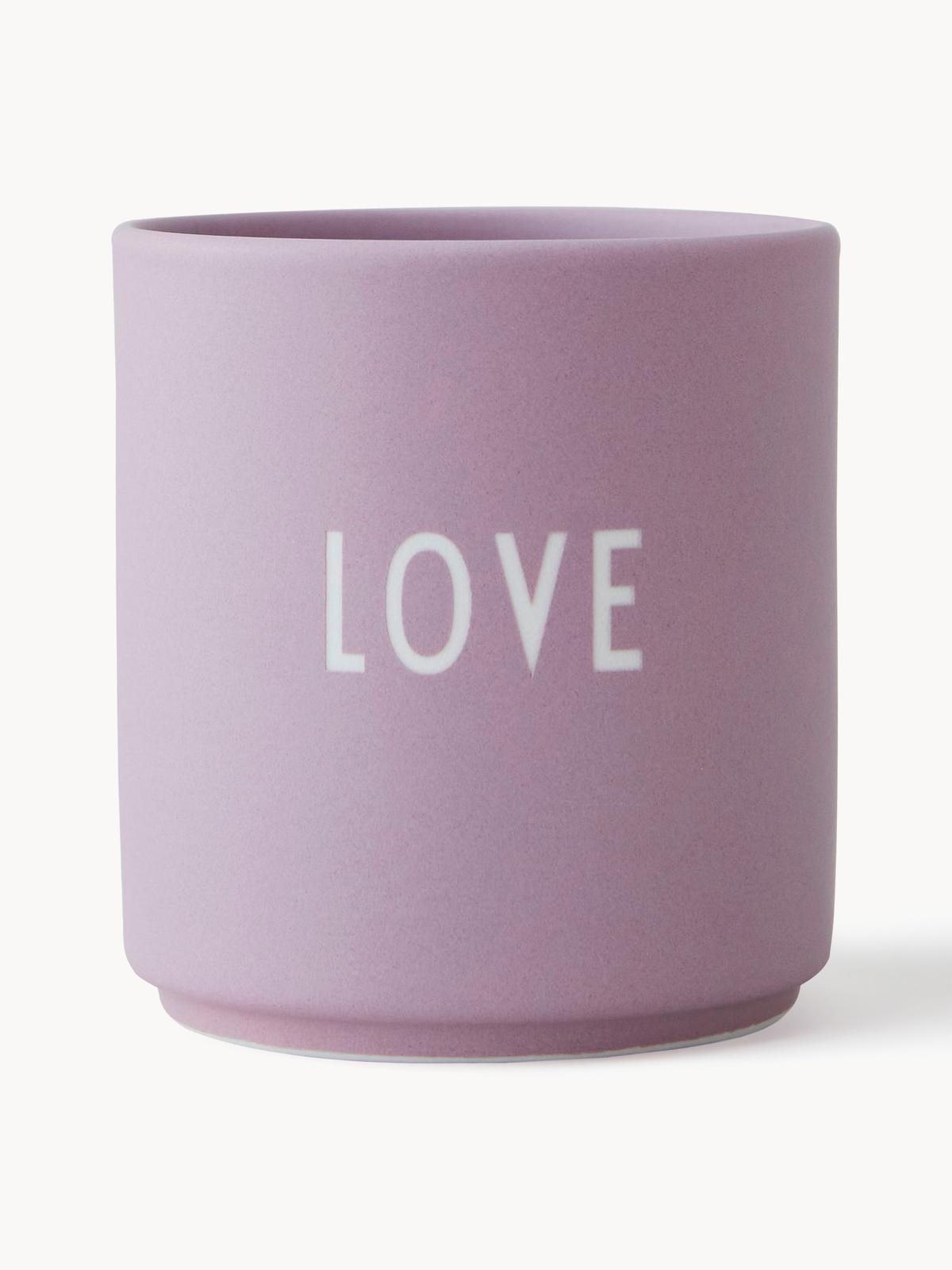 Design Becher Favourite LOVE mit Schriftzug von Design Letters