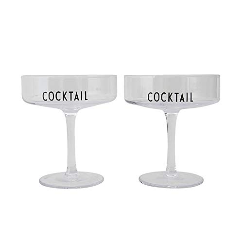 Design Letters 10202004COCKTAIL Cocktailgläser, Soda Kalkglas, Glas von Design Letters