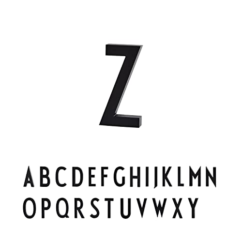 Design Letters Hausbuchstaben/Hausnummer Edelstahl Schwarz | 5cm/10cm | Türnummer | Straßennummer | Türschild Personalisiert | Befestigungsschrauben & Klebeband sind separat erhältlich | Größe 5cm Z von Design Letters