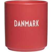 Design Letters - AJ Favourite Porzellan Becher, Danmark / rot von Design Letters