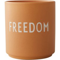 Design Letters - AJ Favourite Porzellan Becher, Freedom / orange von Design Letters