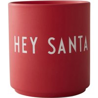 Design Letters - AJ Favourite Porzellan Becher, Hey Santa / rot von Design Letters