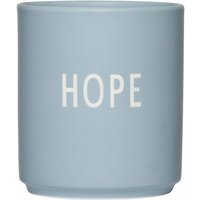Design Letters - AJ Favourite Porzellan Becher, Hope / light blue von Design Letters
