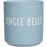 Design Letters - AJ Favourite Porzellan Becher, Jingle Bells / light blue von Design Letters