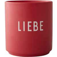 Design Letters - AJ Favourite Porzellan Becher, Liebe / rot von Design Letters