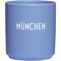 Design Letters - AJ Favourite Porzellan Becher, München / blau von Design Letters