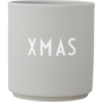 Design Letters - AJ Favourite Porzellan Becher, X-Mas / cool gray von Design Letters