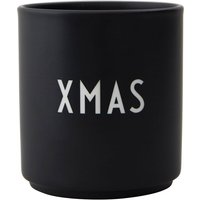 Design Letters - AJ Favourite Porzellan Becher, Xmas / schwarz von Design Letters