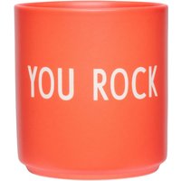 Design Letters - AJ Favourite Porzellan Becher, You Rock / red von Design Letters