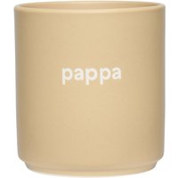 Design Letters - AJ Favourite Porzellan Becher, pappa / beige von Design Letters