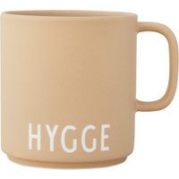 Design Letters - AJ Favourite Porzellan Becher mit Henkel, Hygge / beige von Design Letters