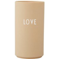 Design Letters - AJ Favourite Porzellan Vase Medium Love, beige von Design Letters