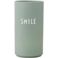 Design Letters - AJ Favourite Porzellan Vase Medium Smile, grün von Design Letters