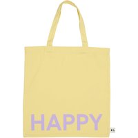 Design Letters - AJ Favourite Tragetasche, Happy / soft yellow von Design Letters