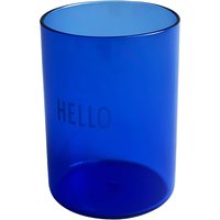 Design Letters - AJ Favourite Trinkglas, Hello / blau von Design Letters