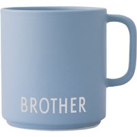 Design Letters - AJ Mini Favourite Porzellan Becher mit Henkel, Brother / hellblau von Design Letters