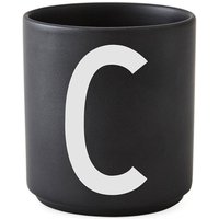 Design Letters - AJ Porzellan Becher C, schwarz von Design Letters