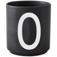 Design Letters - AJ Porzellan Becher O, schwarz von Design Letters