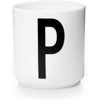 Design Letters - AJ Porzellan Becher P, weiß von Design Letters