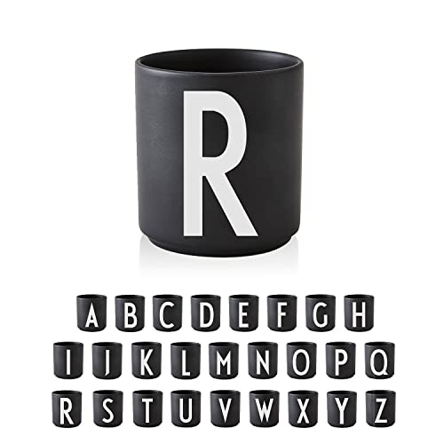 Design Letters Tasse Personalisiert (A-Z) | Kaffeebecher Porzellan | Kaffeetassen Buchstaben | Personalisierte Tasse, Personalisierte Geschenke | Tassen Schwarz | Dekorativ Tassen Buchstaben 250 Ml von Design Letters