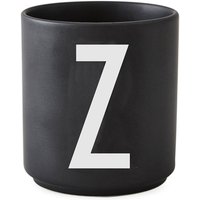 Design Letters - AJ Porzellan Becher Z, schwarz von Design Letters