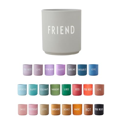 Design Letters Lieblingsbecher FREUNDSCHAFT & LIEBE | FRIEND | Tasse mit spruch | Personalisierte Geschenke für Lieblingsmensch | Dekorativ Kaffeetasse | Persönlich Geschenk | Kaffeebecher Porzellan von Design Letters