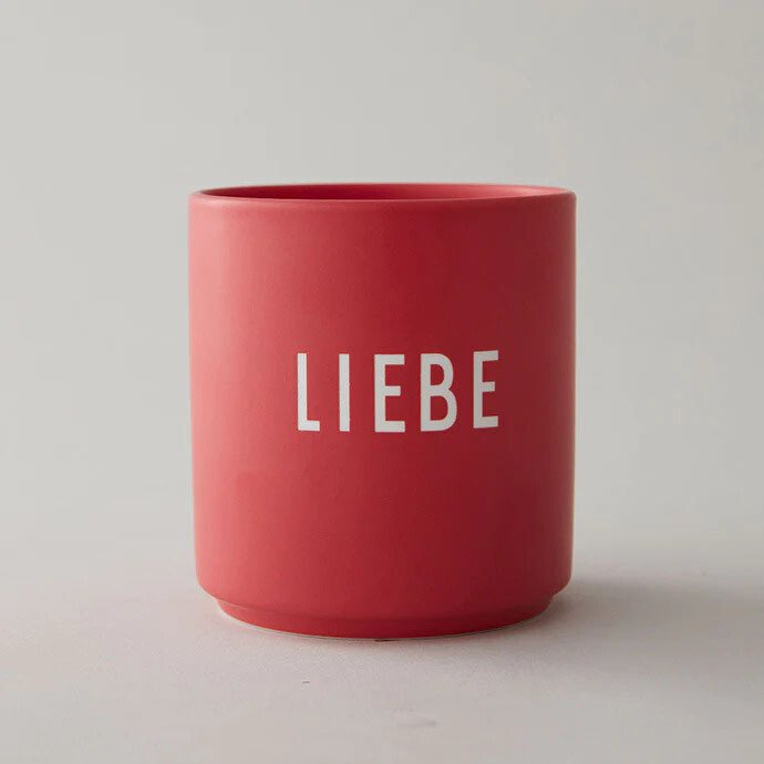 Design Letters Lieblingsbecher 8 cm Deutsche Kollektion Liebe rot von Design Letters