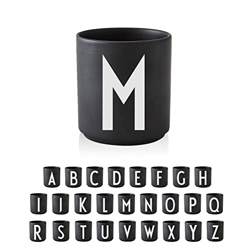 Design Letters Tasse Personalisiert (A-Z) | Kaffeebecher Porzellan | Kaffeetassen Buchstaben | Personalisierte Tasse, Personalisierte Geschenke | Tassen Schwarz | Dekorativ Tassen Buchstaben 250 Ml von Design Letters