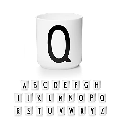 Design Letters Porzellan Kaffeetassen A-Z Weiß | Kaffeetasse | Geschenke für frauen, Männer | Verwendungals Zahnputzbecher, Teetasse | Dekorativ Design Tasse | Premium dekorativen Buchstaben becher von Design Letters