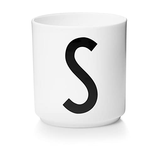 Design Letters Tasse Personalisiert A-Z | Weiße Tassen | Kaffeetassen Buchstaben | Kaffeebecher Porzellan | Personalisierte Tasse Weiß, Personalisierte Geschenke | Dekorativ Tasse mit Initialen 250 Ml von Design Letters