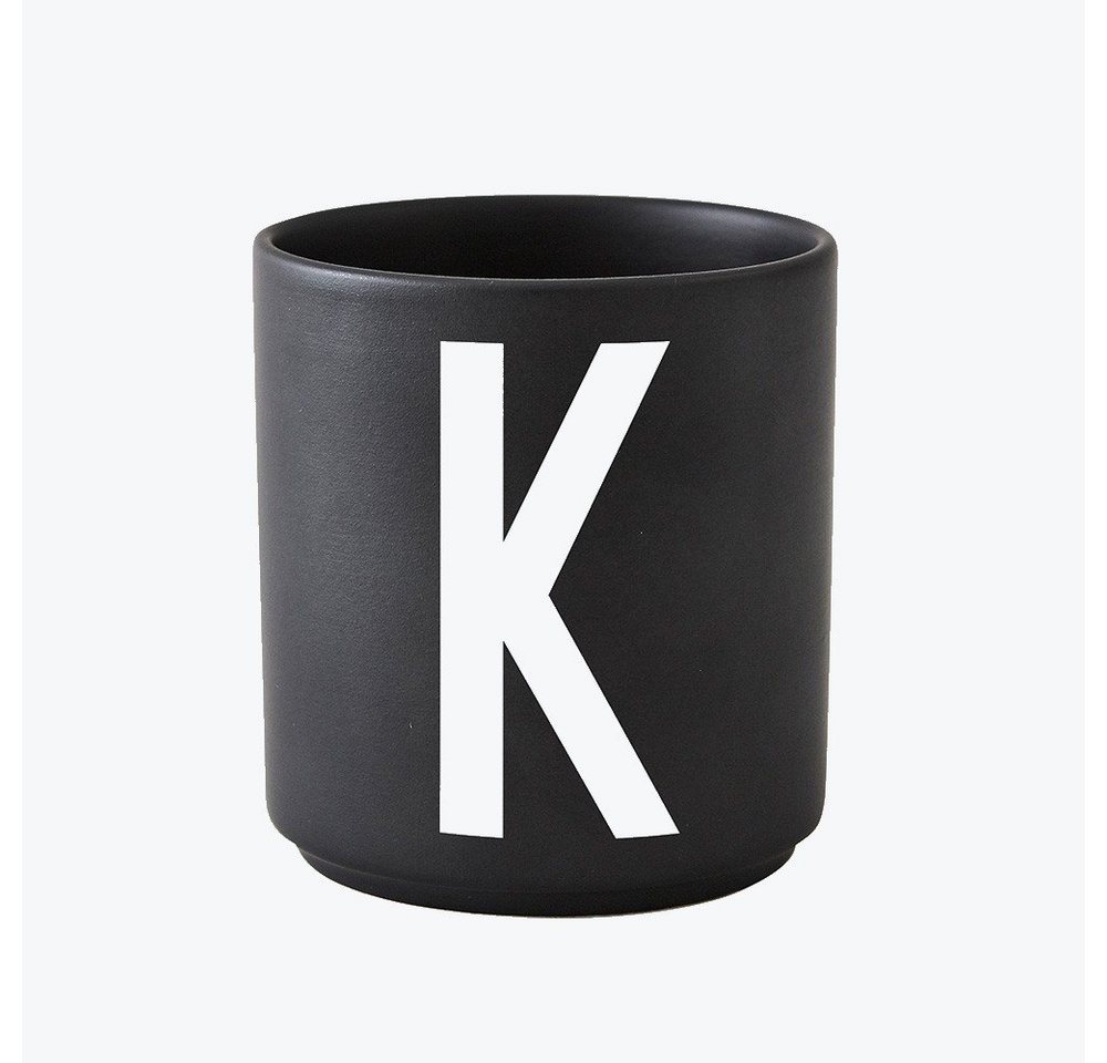 Design Letters Becher Porzellanbecher Schwarz K, Porzellan von Design Letters