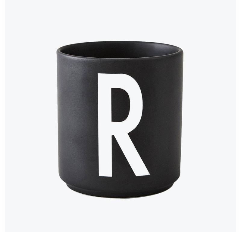 Design Letters Becher Porzellanbecher Schwarz R, Porzellan von Design Letters