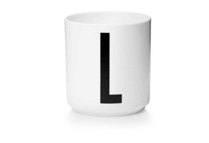 Design Letters Becher Porzellanbecher Weiß L, Porzellan von Design Letters