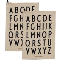 Design Letters - Classic Geschirrtuch, beige (2er-Set) von Design Letters