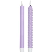 Design Letters - Cosy Forever LED Kerze, lilac (2er-Set) von Design Letters