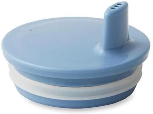 Design Letters Deckel für Baby und Kinder Persönliche Eco Becher (Blau) - BPA-frei und BPS-frei, Spülmaschinenfest, Dicht schließender Deckel, leicht, 27 g. von Design Letters