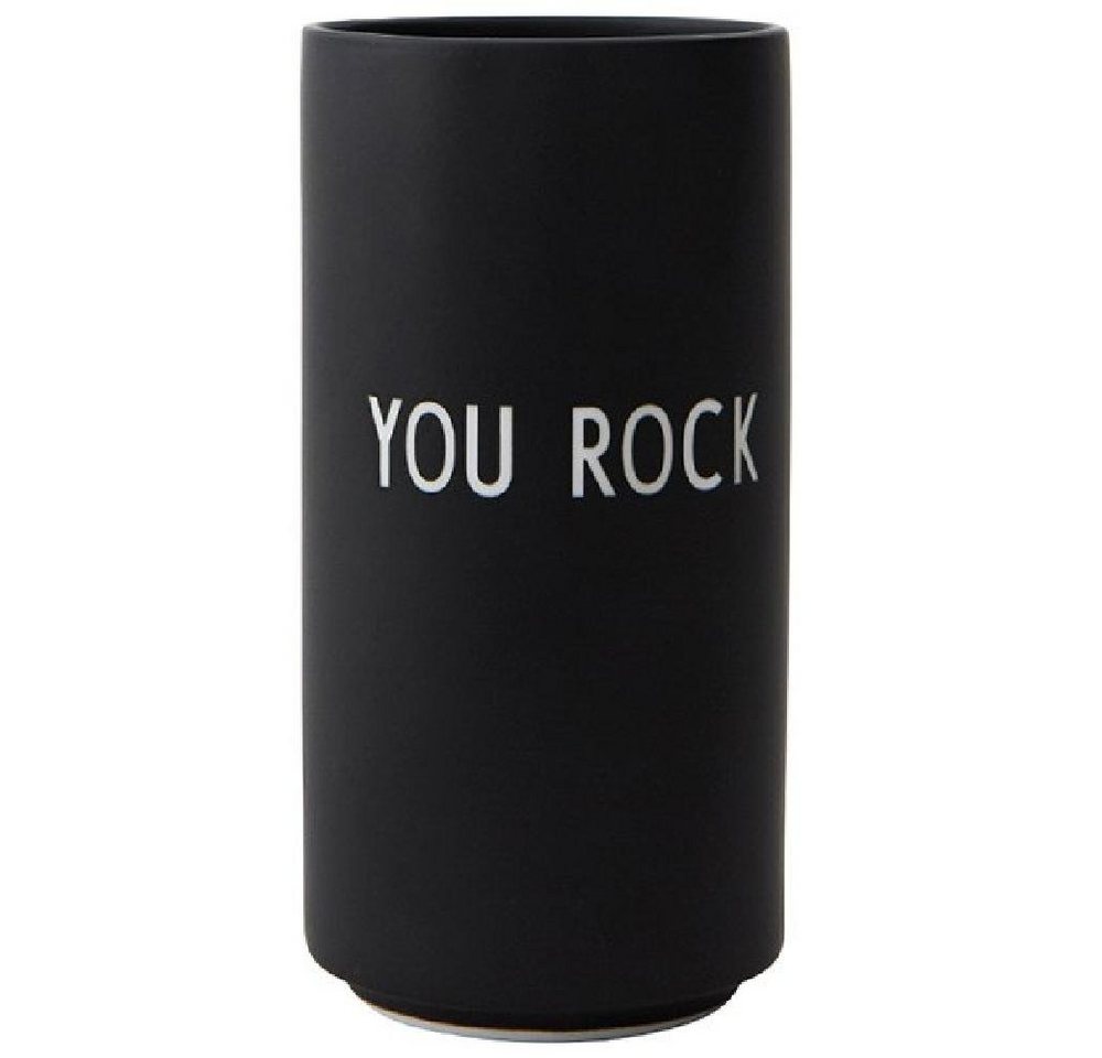 Design Letters Dekovase Favourite Vase You Rock Schwarz von Design Letters