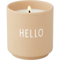 Design Letters - Duftkerze klein, Hello / beige von Design Letters