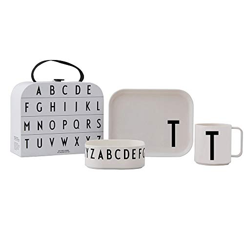 Design Letters Eat & Learn Tritan Suitcase | Kinder Trinkbecher & Trinklernbecher | Kinderteller, Kinderschale | Tritan Geschirr | Geschenke für Schulanfang von Design Letters