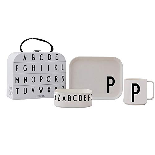 Design Letters Eat & Learn Tritan Suitcase | Kinder Trinkbecher & Trinklernbecher | Kinderteller, Kinderschale | Tritan Geschirr | Geschenke für Schulanfang von Design Letters