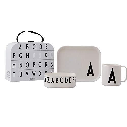 Design Letters Eat & Learn Tritan Suitcase | Kinder Trinkbecher & Trinklernbecher | Kinderteller, Kinderschale | Tritan Geschirr | Geschenke für Schulanfang von Design Letters