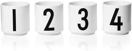 Design Letters Espressotassen Set 4 Stück | Porzellan Espresso Kaffeetasse | Perfekt als Kerzenhalter, Kerzen Deko, Tischdeko | Espresso Tassen mit eingravierten Buchstaben | Mini Tassen | 50 Ml Design Letters Espressotassen Set 4 Stück | Porzellan Espresso Kaffeetasse | Perfekt als Kerzenhalter, Kerzen Deko, Tischdeko | Espresso Tassen mit eingravierten Buchstaben | Mini Tassen | 50 Ml von Design Letters