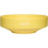 Design Letters - Favourite Schale, large, Ø 22 x H 7,5 cm, Happy / yellow von Design Letters