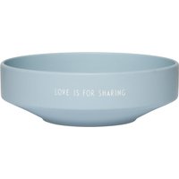 Design Letters - Favourite Schale large, Ø 22 x H 7,5 cm , light blue von Design Letters