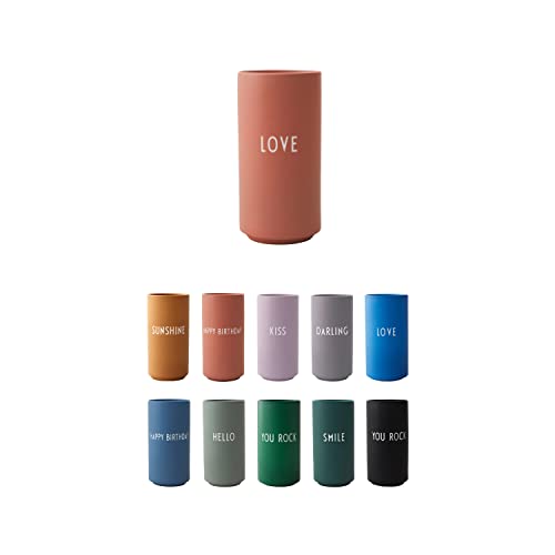 Design Letters Lieblings vase Love | Geschenke für sie, ihn, Frauen, männer | skandinavische deko vase für Wohnzimmer, büro deko| Wohnungsdeko für frische Blumen, trockenblumenstrauß von Design Letters