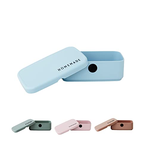 Design Letters Brotdose für Kinder und Erwachsenen | BPA/BPS-Frei | Lunchbox für Kindergarten, Schule oder Arbeiten | Mikrowellen- und Spülmaschinenfest | L:18 H:6,5W:11cm von Design Letters