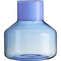 Design Letters - Generous Vase medium, milky blue / blue von Design Letters