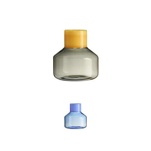 Design Letters Großzügig Vase aus Borosilikatglas | Vasen für Tischdeko | Vase Glas Entworfen in Dänemark | Modern Deko vase für Zuhause, Büro, Tischdekoration | Klar Vase 14 cm von Design Letters