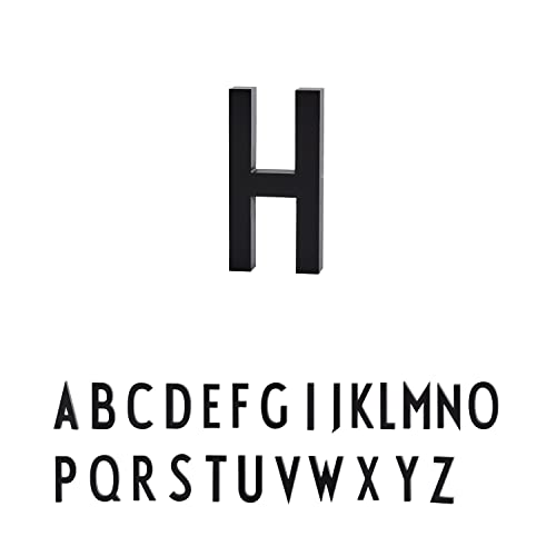 Design Letters Hausbuchstaben/Hausnummer Edelstahl Schwarz | 5cm/10cm | Türnummer | Straßennummer | Türschild Personalisiert | Befestigungsschrauben & Klebeband sind separat erhältlich | Größe 5cm H von Design Letters