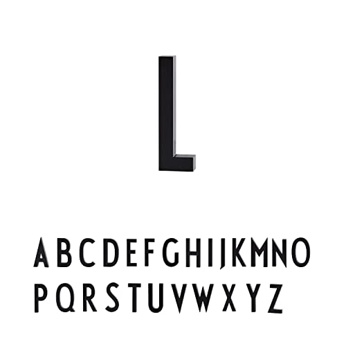 Design Letters Hausbuchstaben/Hausnummer Edelstahl Schwarz | 5cm/10cm | Türnummer | Straßennummer | Türschild Personalisiert | Befestigungsschrauben & Klebeband sind separat erhältlich | Größe 5cm L von Design Letters